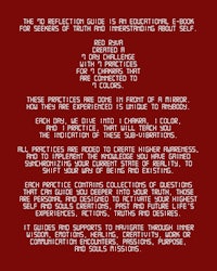 a red background with text on it